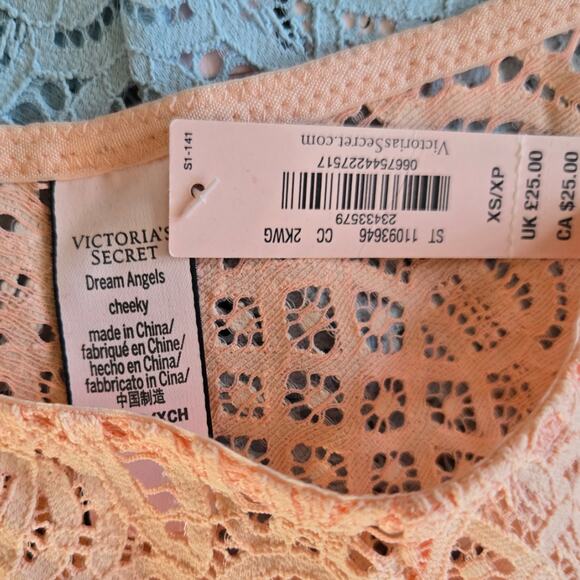 Victoria's Secret Lace Dream Angels Cheeky Panty Bundle Sz XS New 3 pieces - Picture 3 of 4
